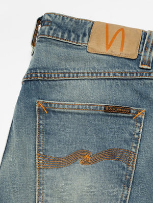 Nudie Jeans Solid Ollie Blue Clay Slight Tapered Fit