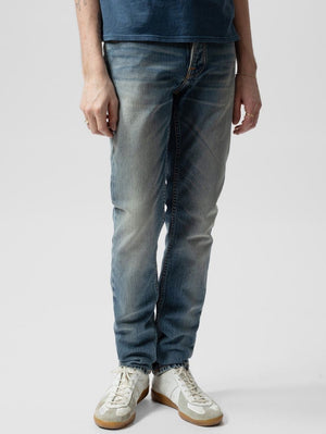 Nudie Jeans Solid Ollie Blue Clay Slight Tapered Fit