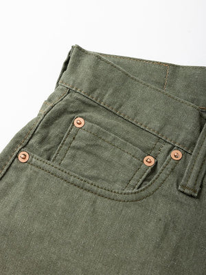 Pure Blue Japan 1181-OLV-003 12oz Selvedge Chinos Regular Straight - Olive