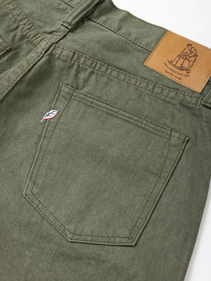 Pure Blue Japan 1181-OLV-003 12oz Selvedge Chinos Regular Straight - Olive