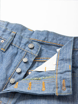 Pure Blue Japan 1186-1 14oz Slub Chambray 5-Pocket - Regular straight