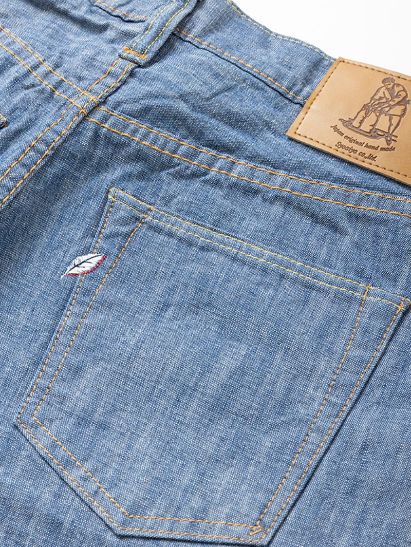 Pure Blue Japan 1186-1 14oz Slub Chambray 5-Pocket - Regular straight