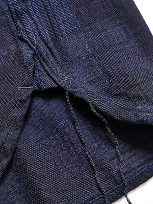 Pure Blue Japan 2239-ID Jacquard Patchwork Shirt - Double Indigo