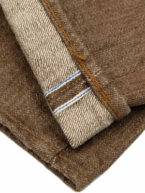 Pure Blue Japan BR-14oz-003 14oz Brown Regular Straight Wash