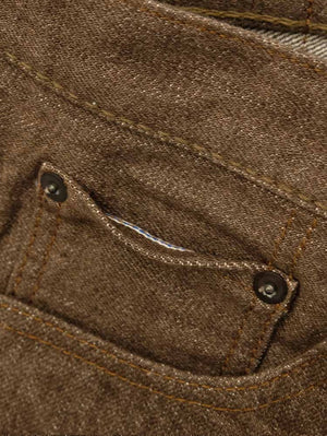 Pure Blue Japan BR-14oz-003 14oz Brown Regular Straight Wash