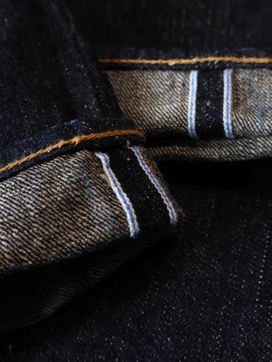 Pure Blue Japan CCBE-005 14oz Camel-core x Indigo Slim Straight