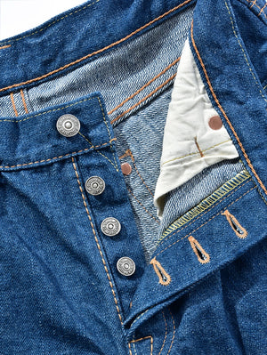 Pure Blue Japan GRE-003 14oz Greencast Indigo Regular Straight Wash