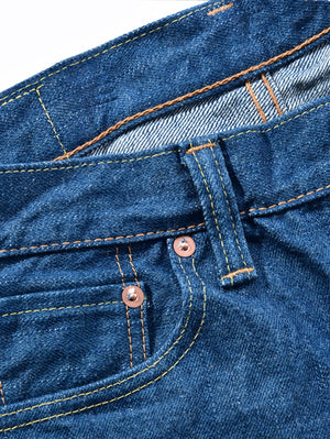 Pure Blue Japan GRE-003 14oz Greencast Indigo Regular Straight Wash