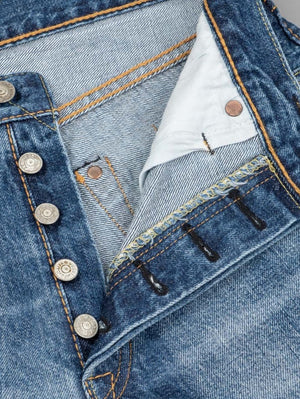 Pure Blue Japan USED-003-ID14oz Natural Used Wash Regular Straight