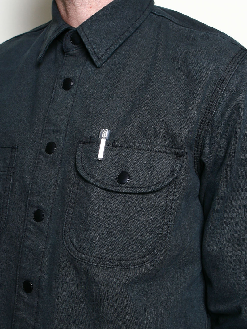 Rogue Territory Ash Dyed Canvas Work Shirt