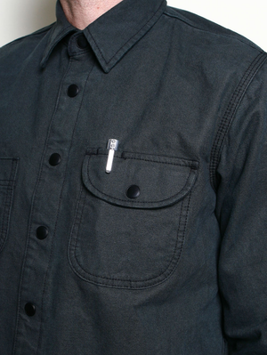 Rogue Territory Ash Dyed Canvas Work Shirt