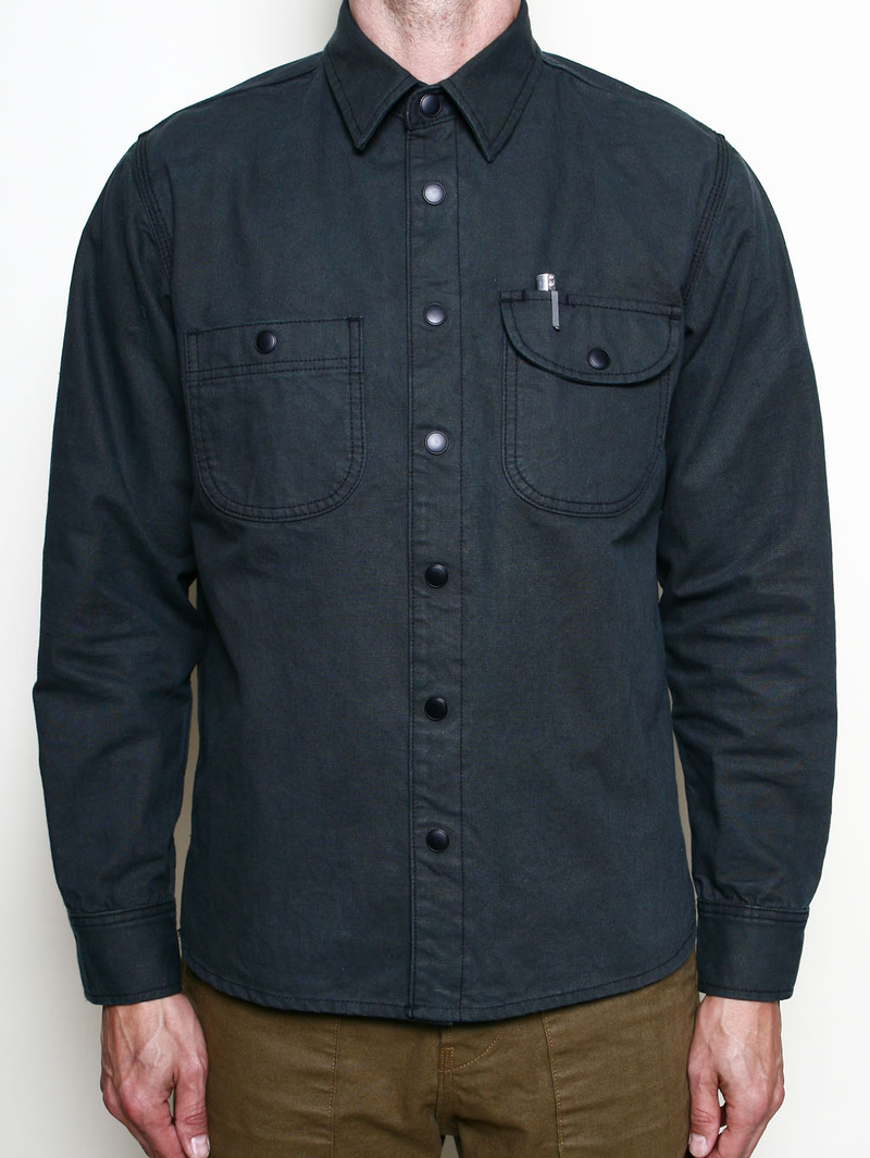 Rogue Territory Ash Dyed Canvas Work Shirt