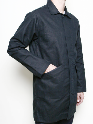 Rogue Territory Black Waxed Trench Coat