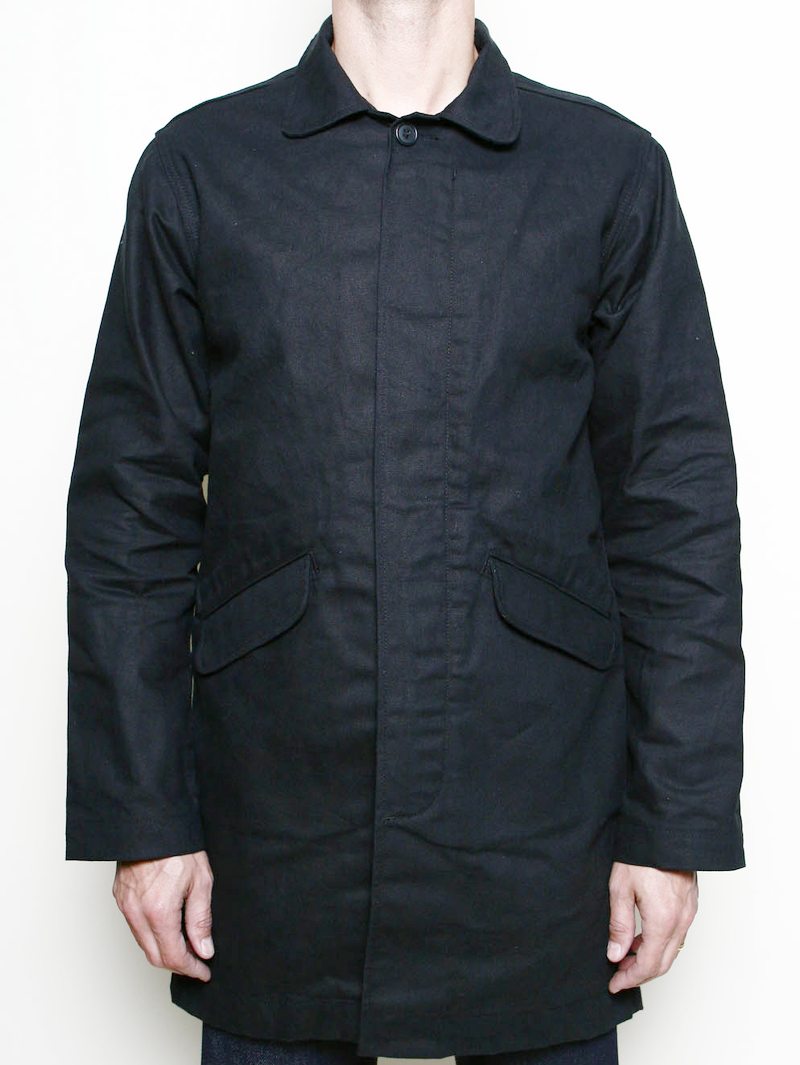 Rogue Territory Black Waxed Trench Coat