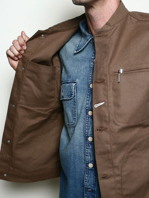Rogue Territory Brown Supply Vest Dry Wax Canvas
