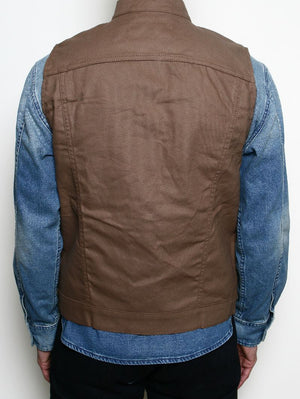 Rogue Territory Brown Supply Vest Dry Wax Canvas