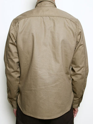 Rogue Territory Dyed Khaki Work Shirt Selvedge Canvas Shirt