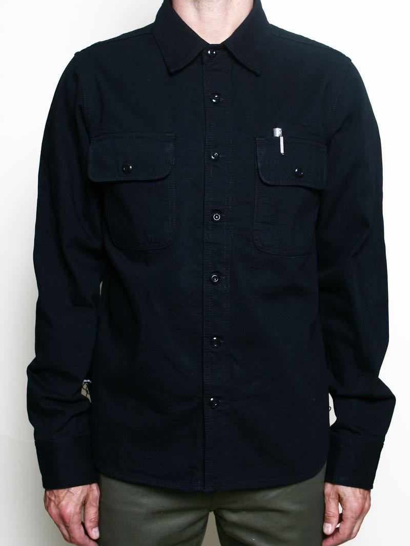 Rogue Territory Field Shirt Rinsed 11oz Stealth
