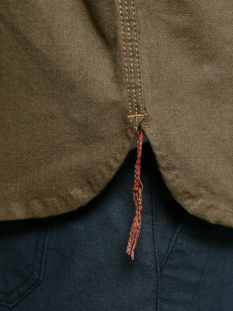 Rogue Territory Golden Brown Dyed Canvas Work Shirt