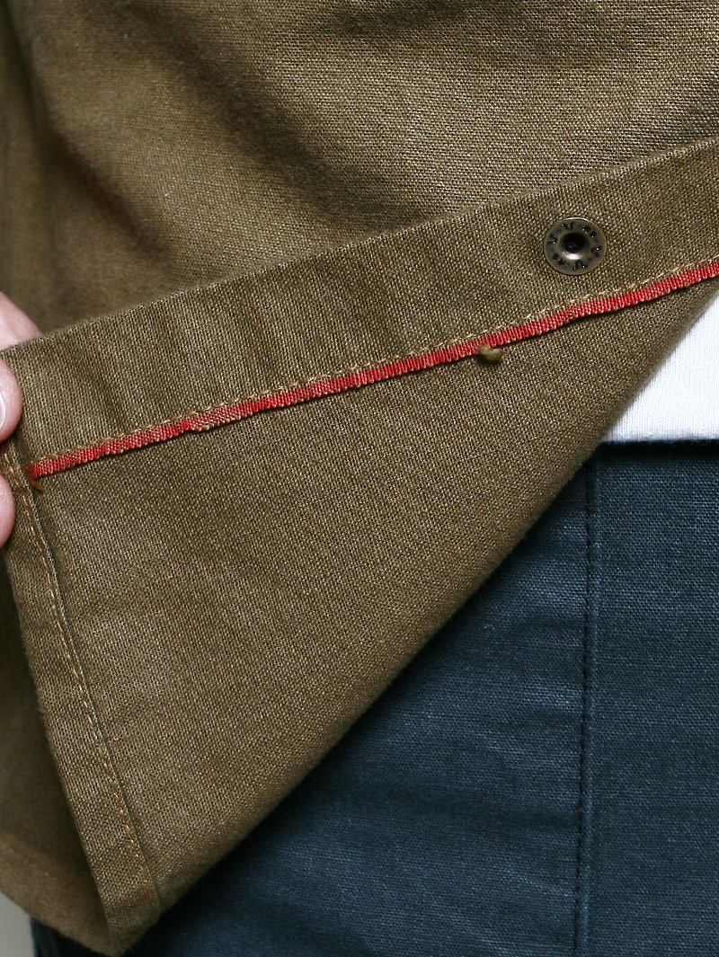 Rogue Territory Golden Brown Dyed Canvas Work Shirt