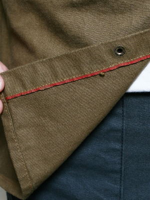 Rogue Territory Golden Brown Dyed Canvas Work Shirt