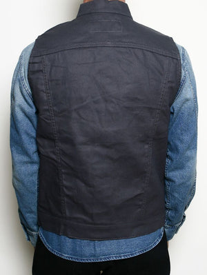 Rogue Territory Grey Supply Vest Dry Wax Canvas