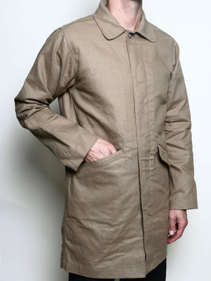 Rogue Territory Khaki Trench Coat Dry Wax Canvas