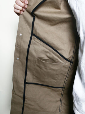 Rogue Territory Khaki Trench Coat Dry Wax Canvas