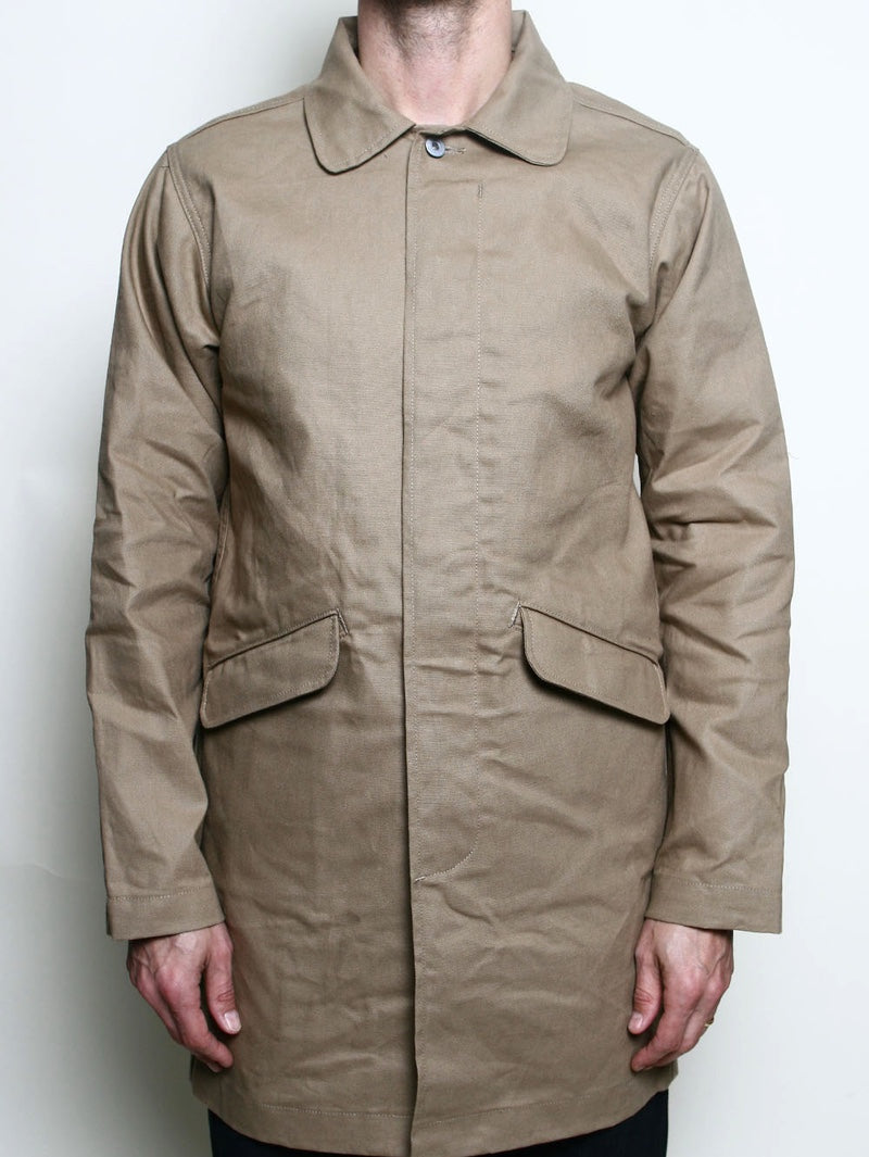 Rogue Territory Khaki Trench Coat Dry Wax Canvas
