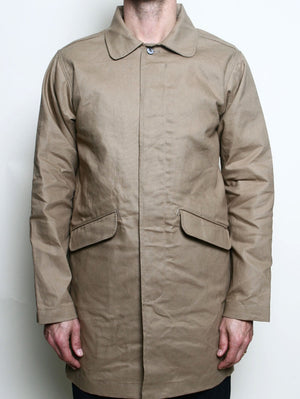 Rogue Territory Khaki Trench Coat Dry Wax Canvas