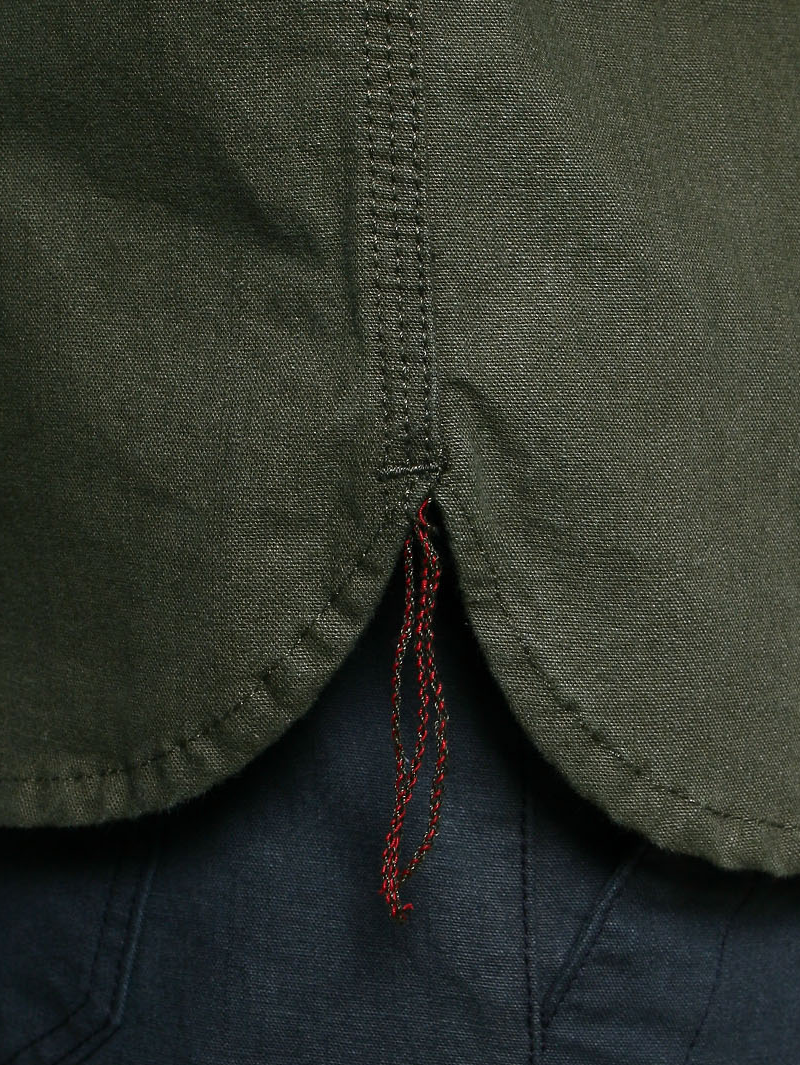Rogue Territory Olive Dyed Canvas Work Shirt