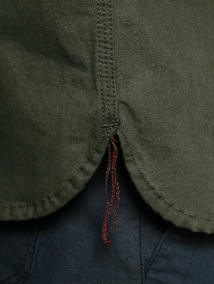 Rogue Territory Olive Dyed Canvas Work Shirt