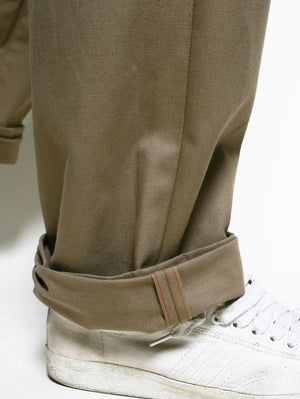 Rogue Territory RELAXED TROUSER DYED KHAKI SELVEDGE