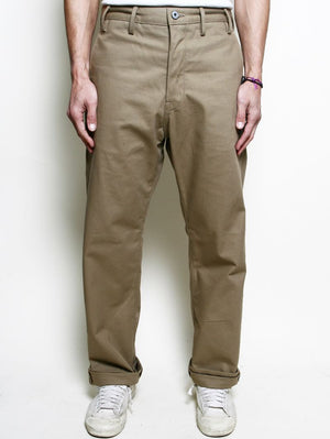 Rogue Territory RELAXED TROUSER DYED KHAKI SELVEDGE