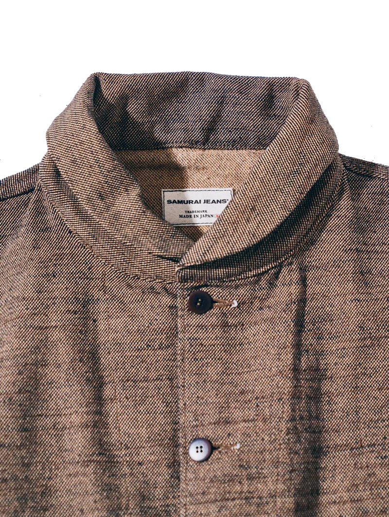 Samurai Jeans Beige Elemental Flannel Jacket