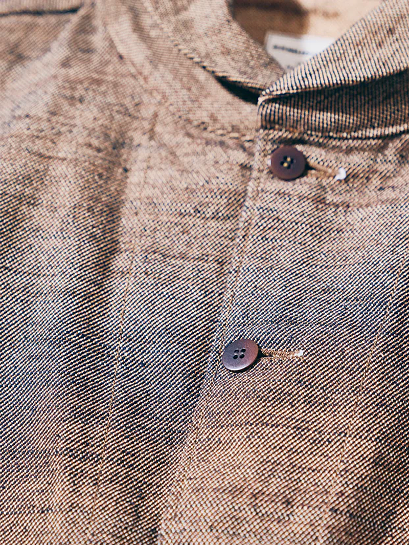 Samurai Jeans Beige Elemental Flannel Jacket