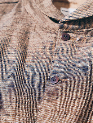 Samurai Jeans Beige Elemental Flannel Jacket