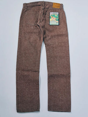 Samurai Jeans S0150BRX 15oz Kanoko Brown Denim Regular Straight
