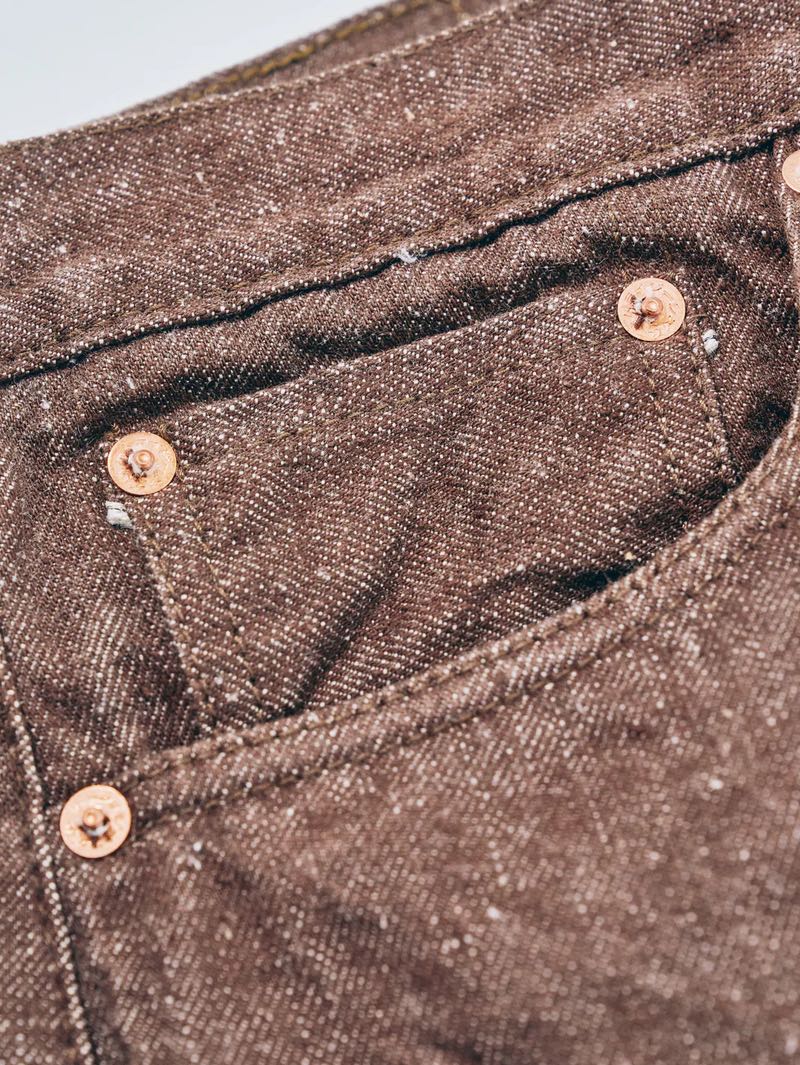 Samurai Jeans S0150BRX 15oz Kanoko Brown Denim Regular Straight