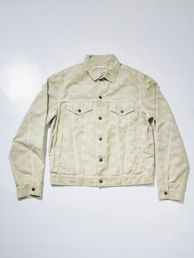 Samurai Jeans SJTKJ26-AT Green Tea Tropical Weather Trucker Jacket
