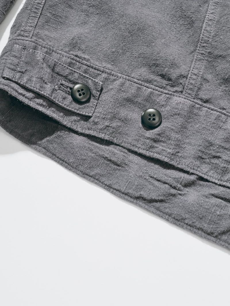 Samurai Jeans SJTKJ26-ATS Sumi BlackTropical Weather Trucker