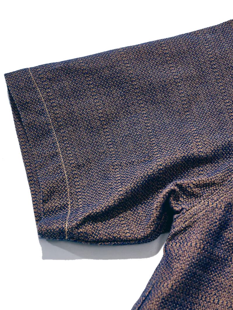 Samurai Jeans SOS26-KSK Kanoko Aimadara Open Collar Shirt