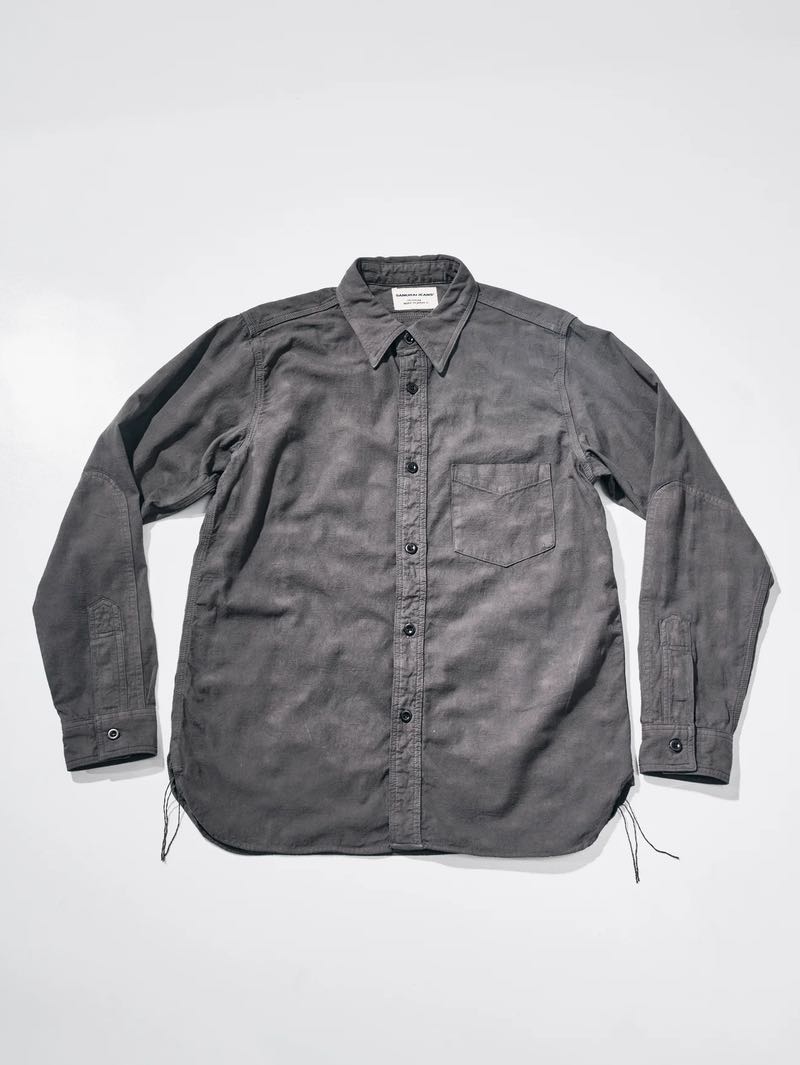 Samurai Jeans SSS26-ATC Charcoal Tropical Weather Long Sleeve Shirt