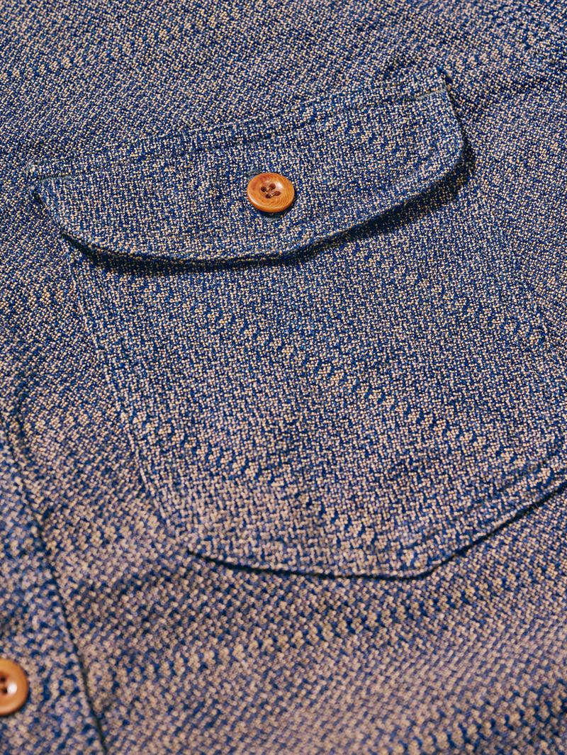 Samurai Jeans SSS26-KSK Kanoko Aimadara Work Shirt - Mildblend Samurai Jeans SSS26-KSK Kanoko Aimadara Work Shirt - Mildblend