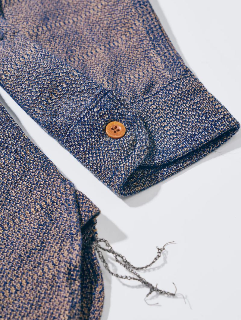 Samurai Jeans SSS26-KSK Kanoko Aimadara Work Shirt - Mildblend Samurai Jeans SSS26-KSK Kanoko Aimadara Work Shirt - Mildblend