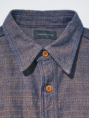 Samurai Jeans SSS26-KSK Kanoko Aimadara Work Shirt