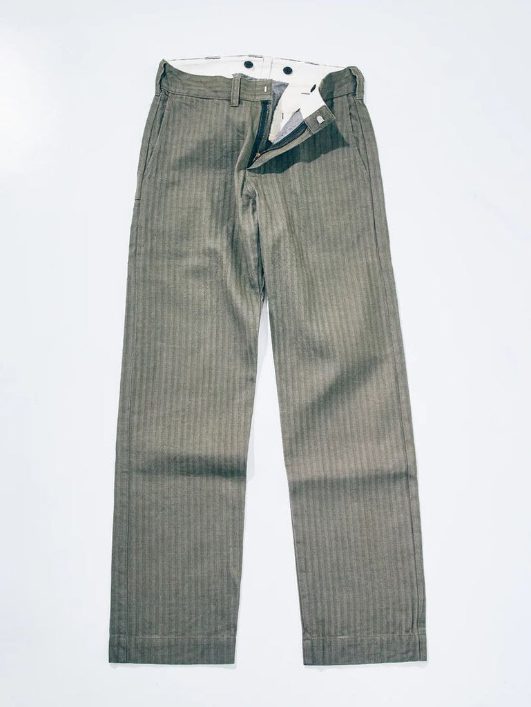 Samurai Jeans SWC300WP-HB Olive 13oz 