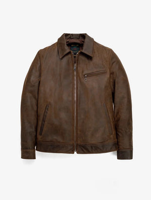 Schott 592 Brown Lightweight Cowhide Trucker Jacket
