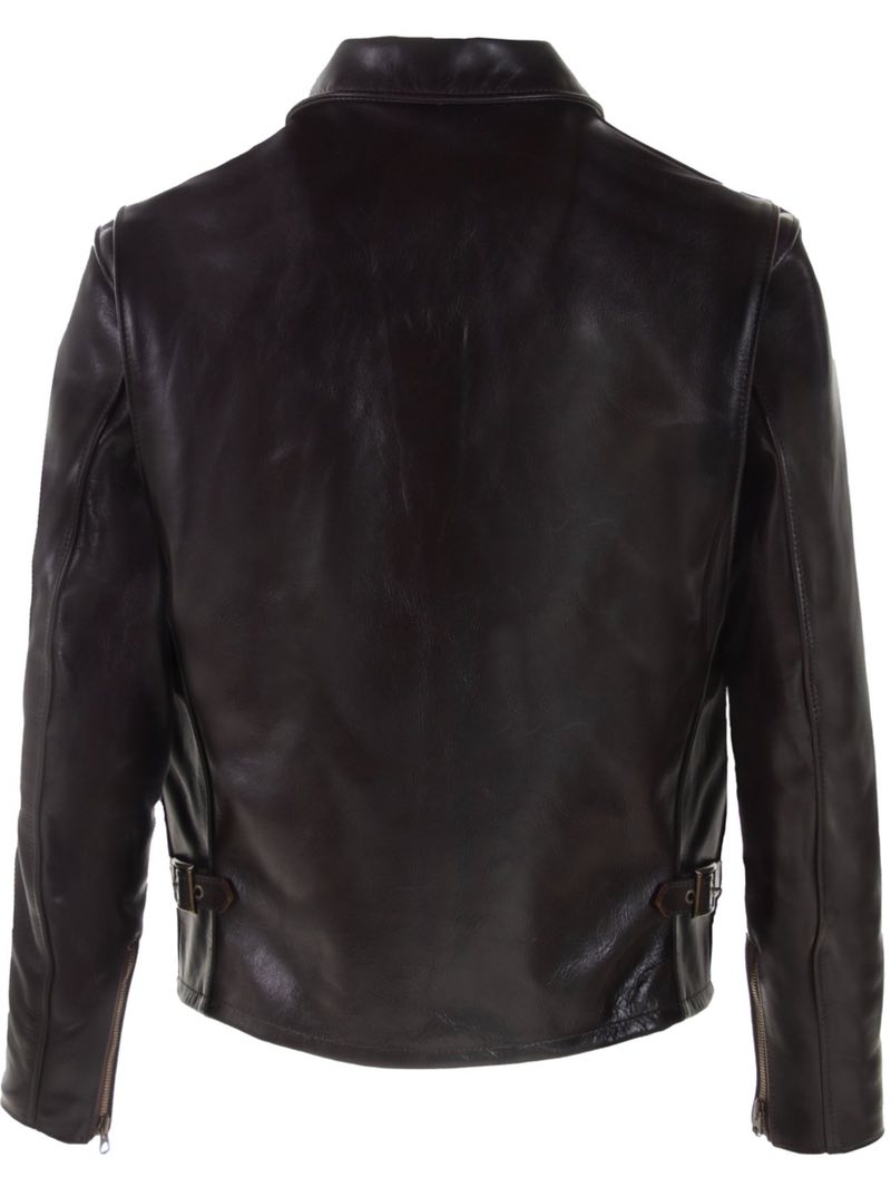 Schott 688 Brown Classic Heavy Cowhide Racer Motorcycle Jacket
