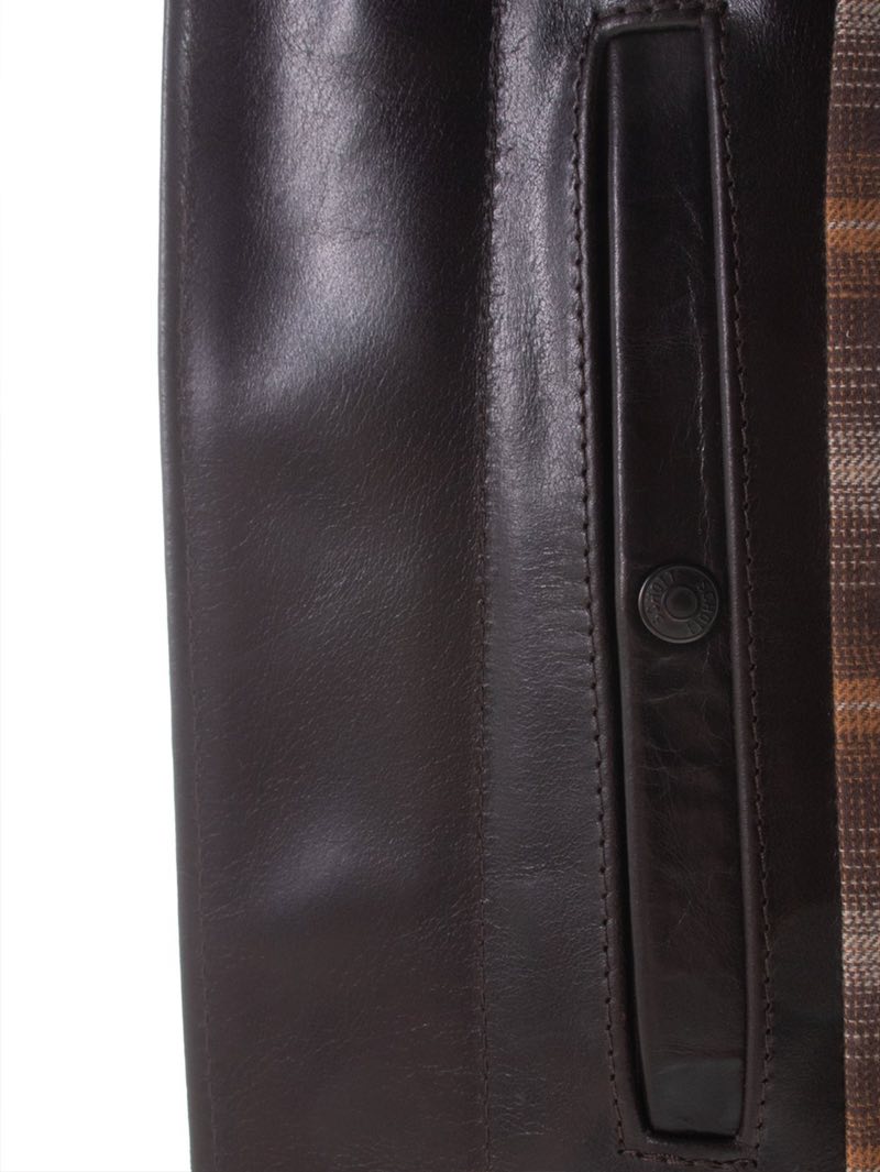 Schott 688 Brown Classic Heavy Cowhide Racer Motorcycle Jacket